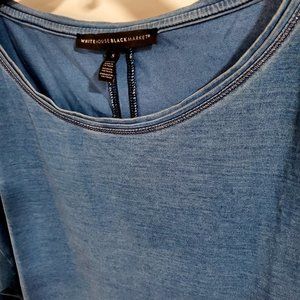 Casual & cute denim-looking top